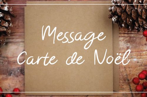 message carte de noel