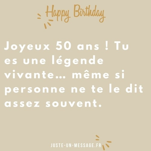 joyeux anniversaire 50 ans