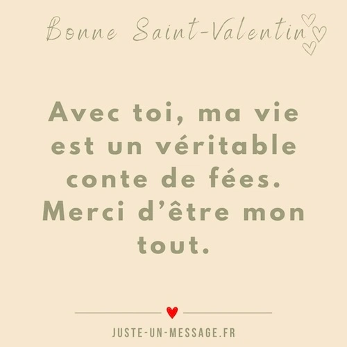 Message Saint-Valentin