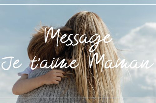 Message je t'aime maman