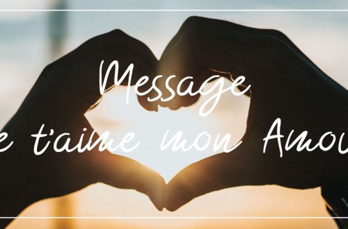 Message je t'aime mon amour