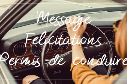 Message Félicitations Permis de Conduire