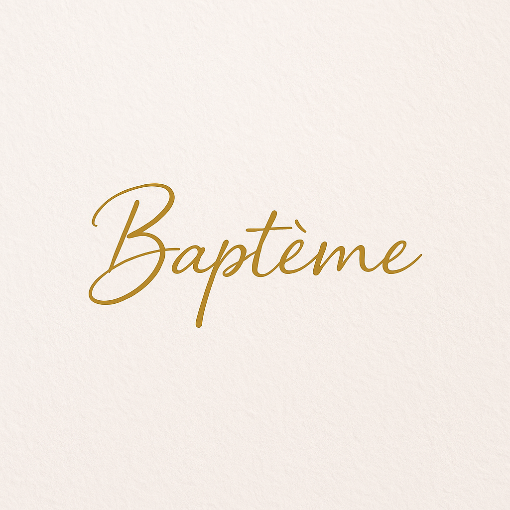 Baptême – Un mot qui dit tout : Merci