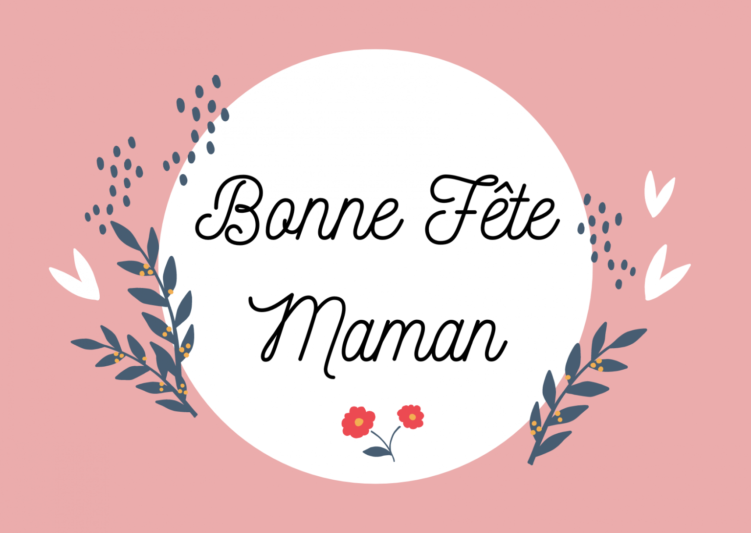 Carte Fête des Mères à Imprimer - Gratuit