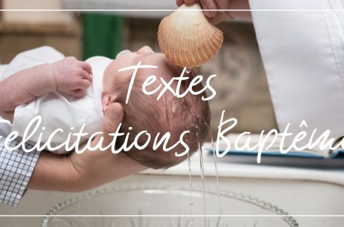 Idées de textes félicitations baptême
