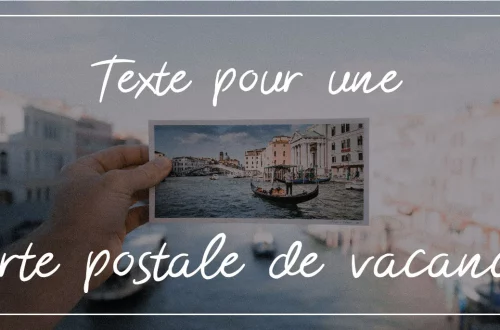 Texte pour carte postale de vacances