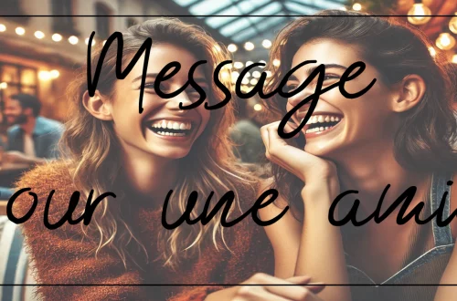 message pour une amie