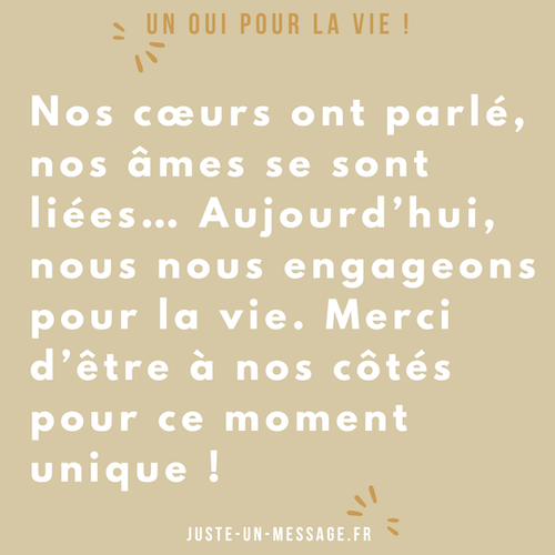 Nous sommes fiancés !