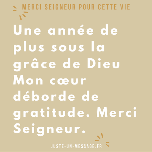 message religieux anniversaire