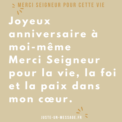 texte anniversaire religieux a sois même