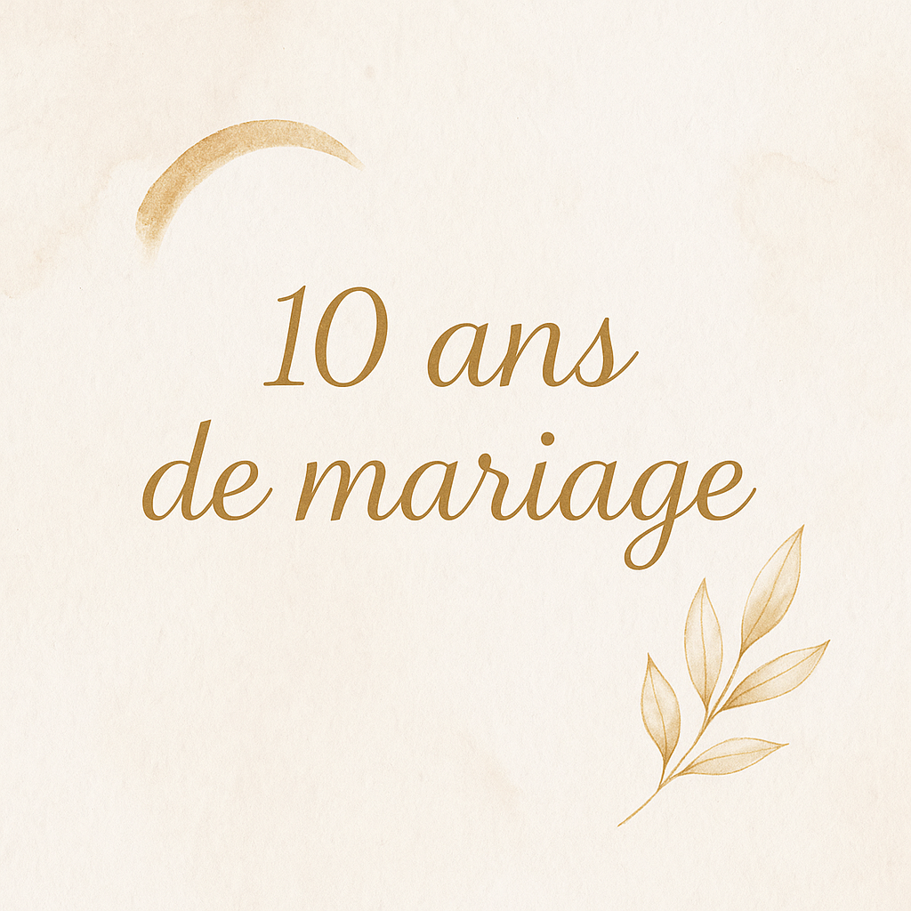 10 ans de mariage : célébrer vos noces d’étain