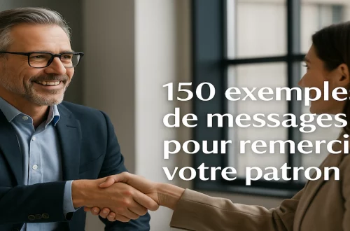 150 messages sincères pour remercier votre patron avec style