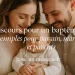 Bannière d’article “Discours pour un baptême” avec une jolie police, ambiance chaleureuse.