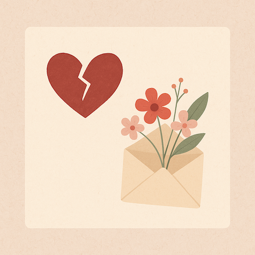 Message de rupture plein de tendresse