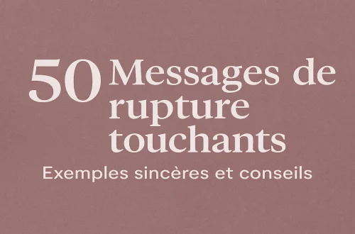 Exemples de messages pour une séparation