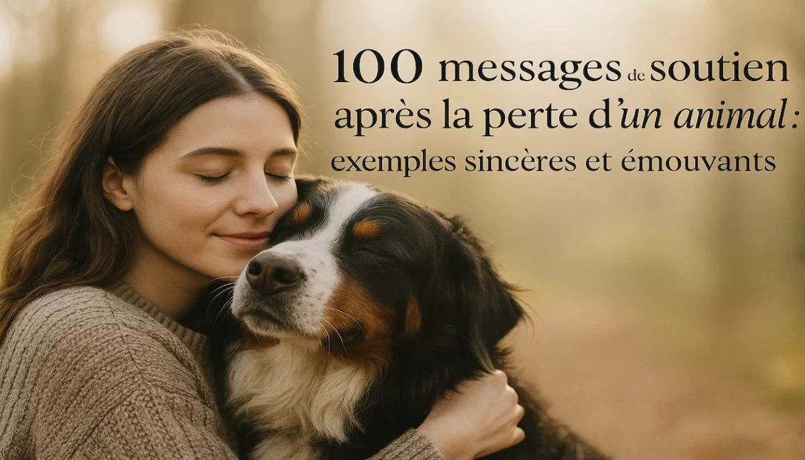 Illustration émotionnelle pour exprimer son soutien après la perte d’un compagnon animal