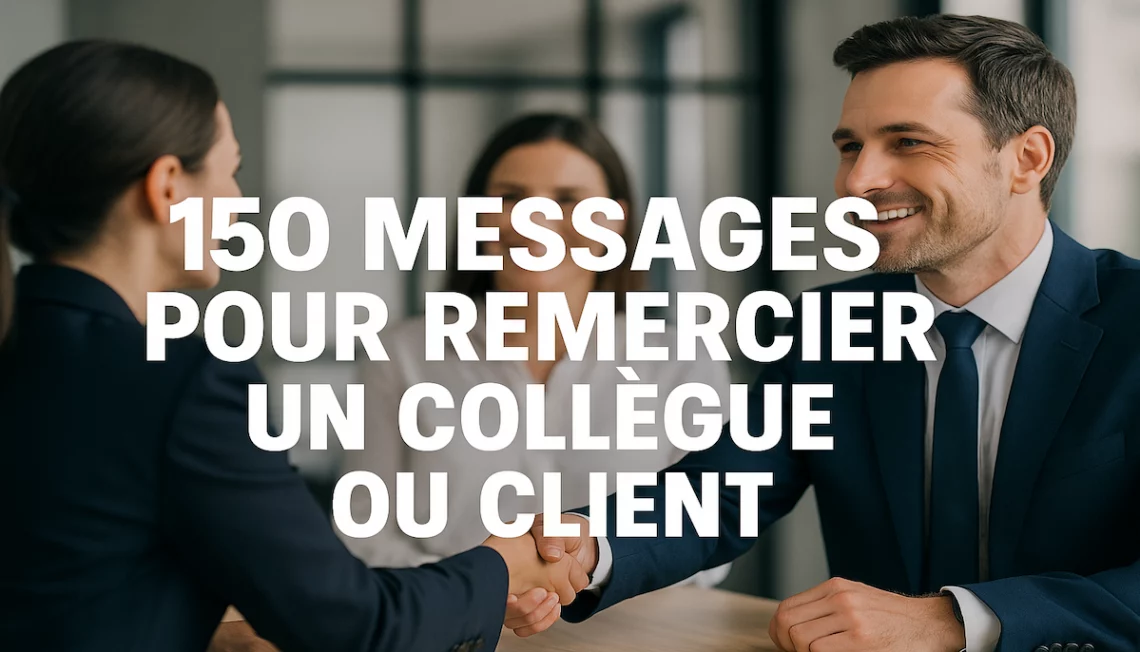 Message de remerciement professionnel : exemples pour clients, collègues et partenaires