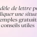 modele lettre expliquer situation