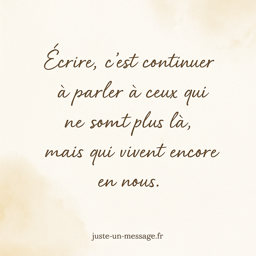 Citation sur l’écriture pour un père décédé – inspiration émouvante