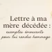 Image douce et minimaliste avec le titre “Lettre à ma mère décédée : exemples émouvants pour lui rendre hommage”