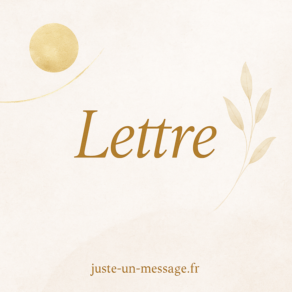 Mot-clé impactant : Lettre à mon mari décédé