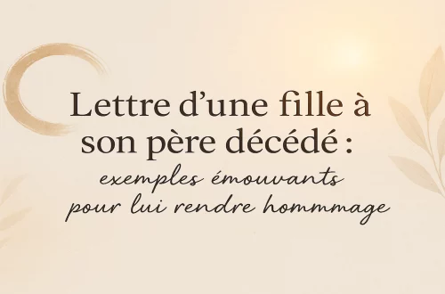 Lettre d’une fille à son père décédé