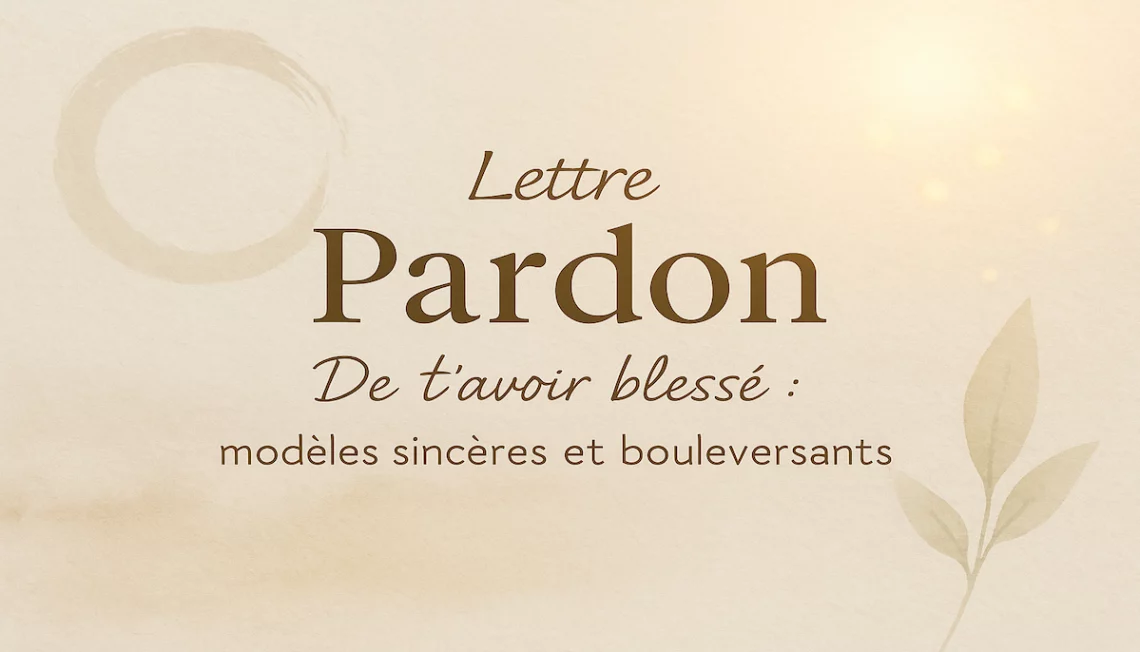 Lettre de pardon après avoir blessé – image émotionnelle et apaisante