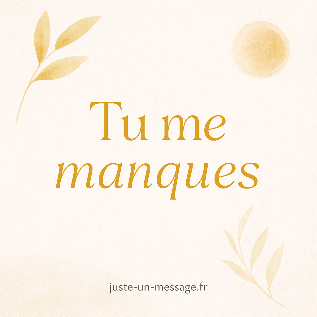 SMS chaud tu me manques : mot-clé visuel