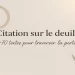 Citation sur le deuil – Image inspirante et apaisante