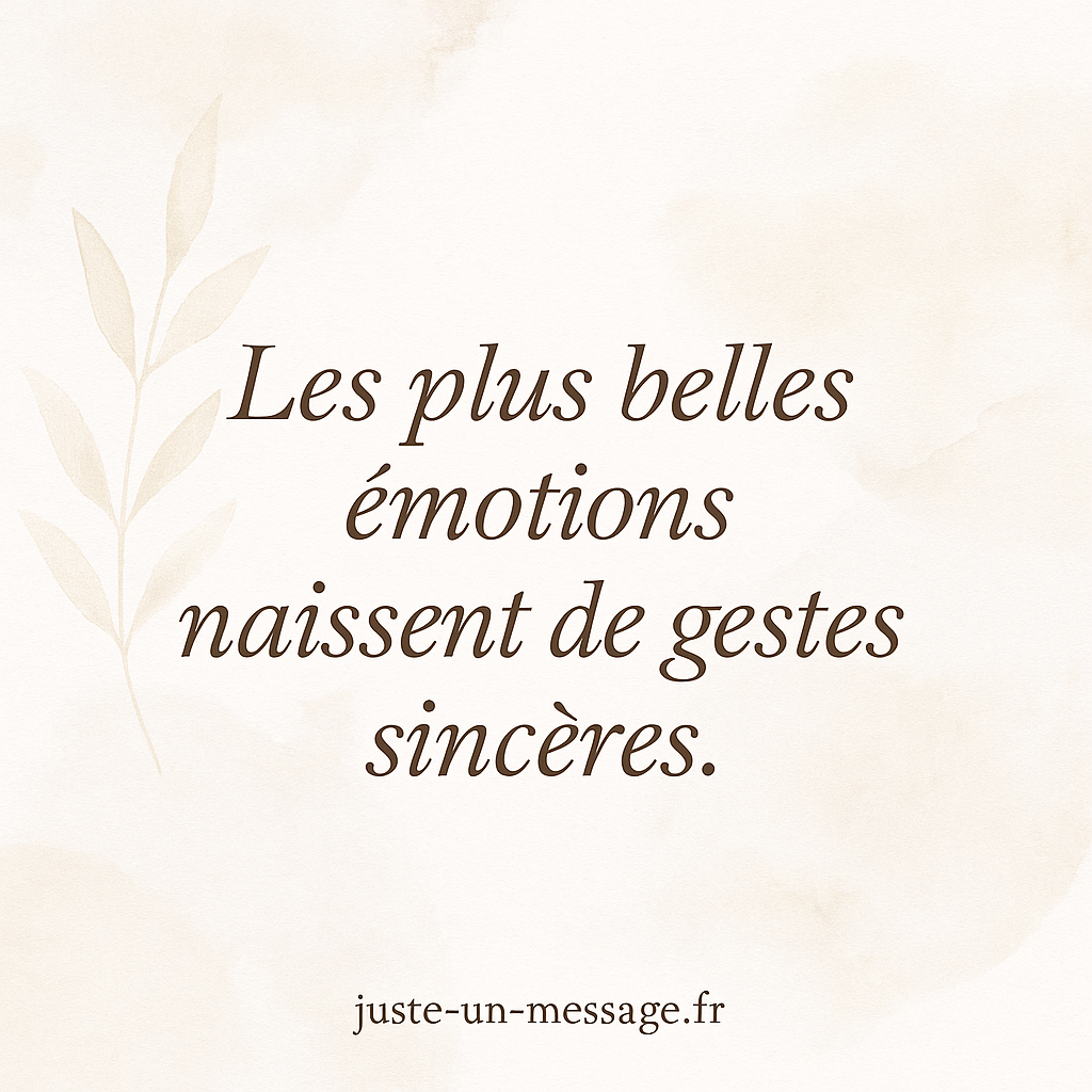 Les mots simples touchent profondément – Citation d’amour