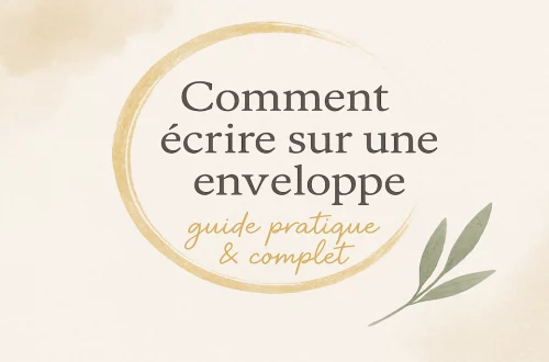 Comment écrire sur une enveloppe – Guide pratique illustré