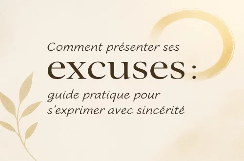 Image douce et minimaliste illustrant un guide pratique pour présenter ses excuses avec sincérité et apaiser les relations