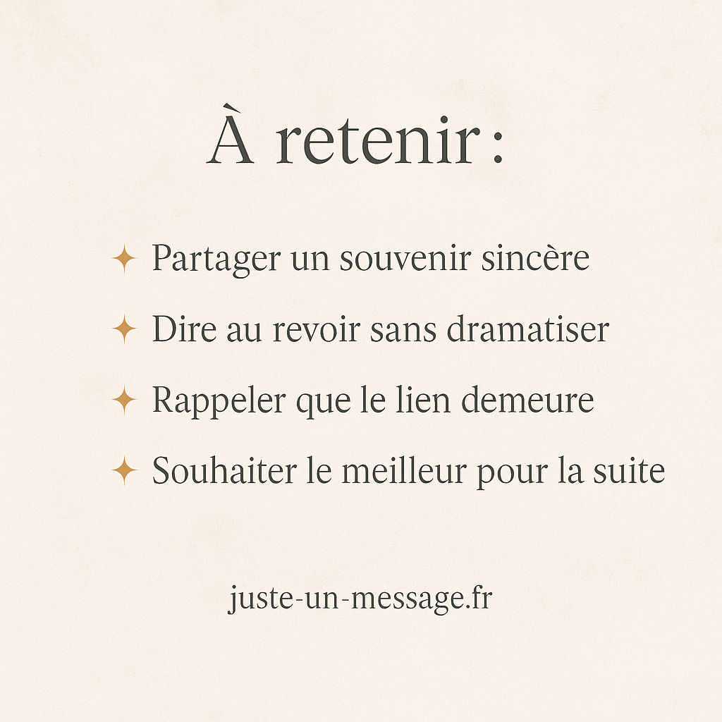 Conseils pour écrire un message d’au revoir amitié