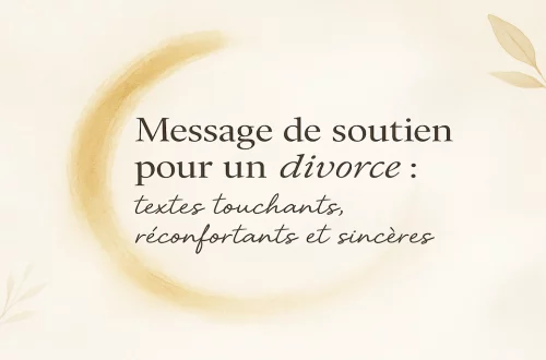 Message de soutien pour un divorce – image douce et réconfortante