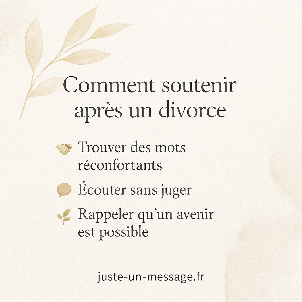 Infographie douce : comment soutenir un proche pendant son divorce