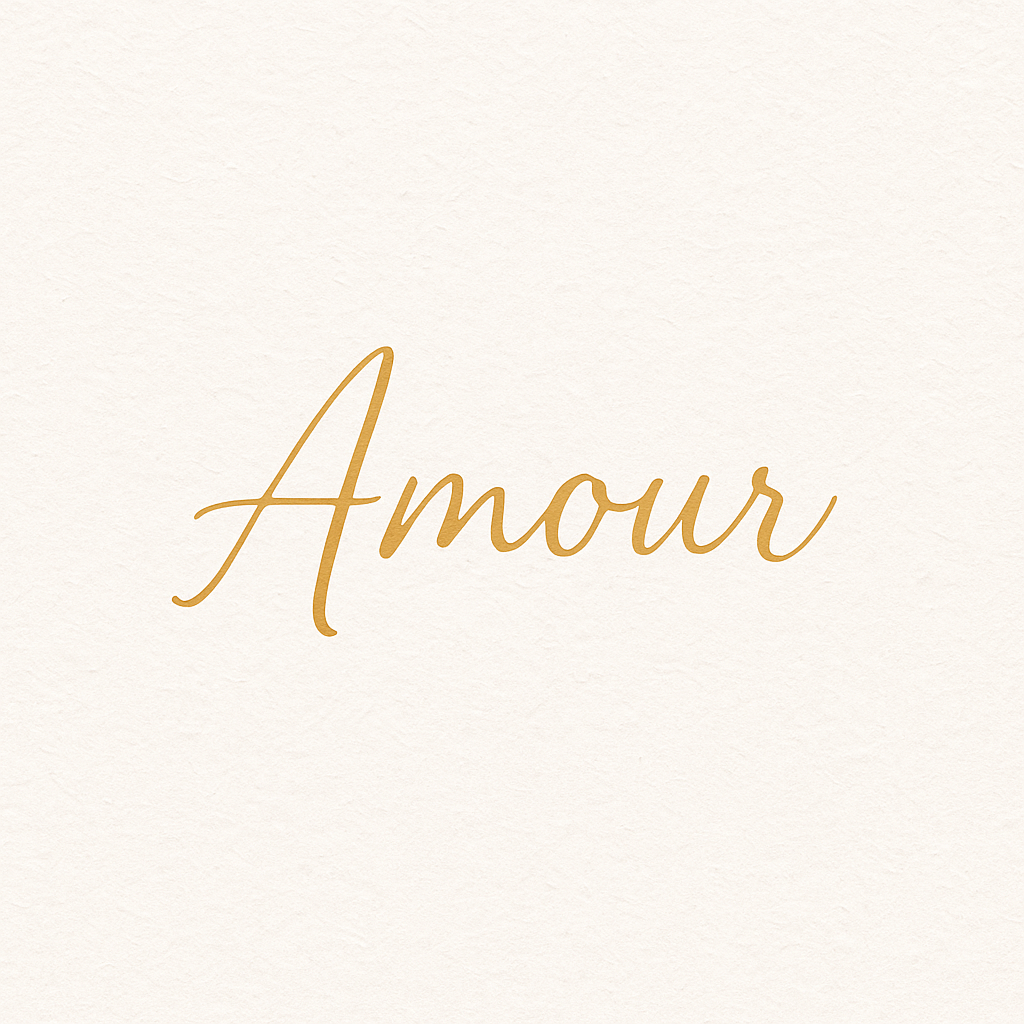 Amour – Inspiration visuelle minimaliste