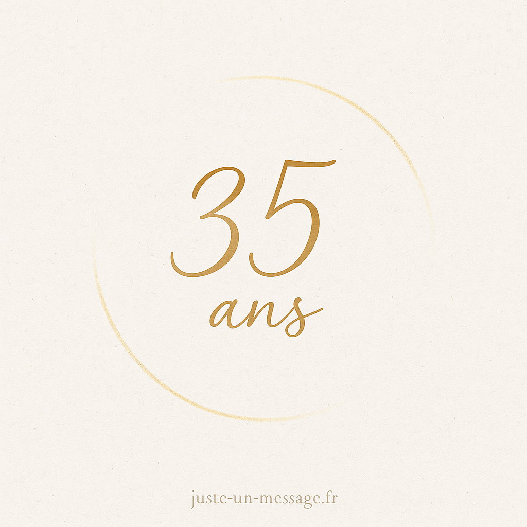 texte anniversaire 35 ans