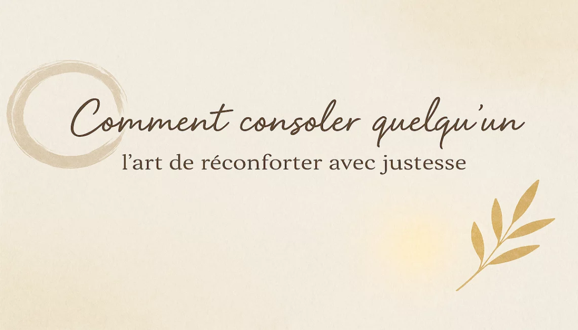Comment consoler quelqu’un : guide pour apporter du réconfort avec justesse