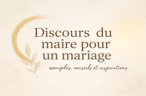 Discours du maire pour un mariage : inspiration et exemples officiels