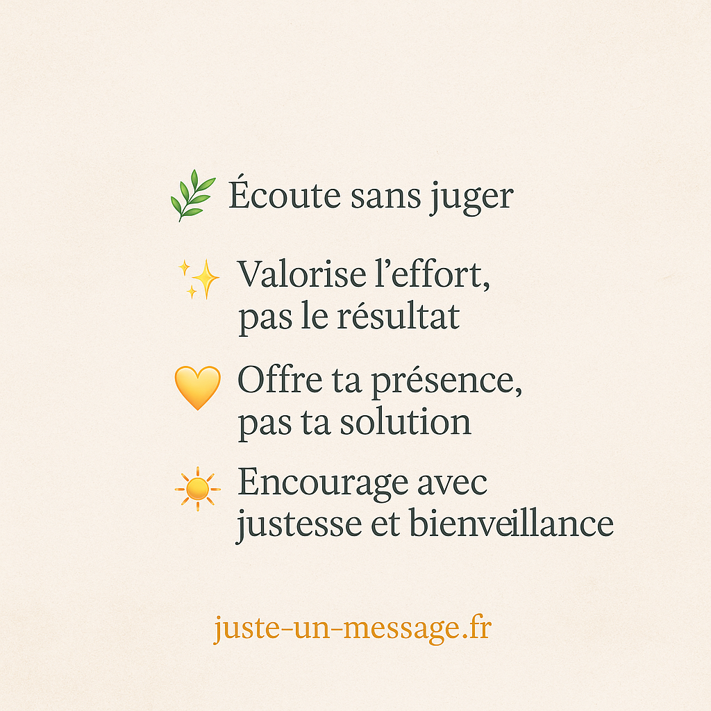 4 gestes simples pour encourager avec bienveillance au quotidien