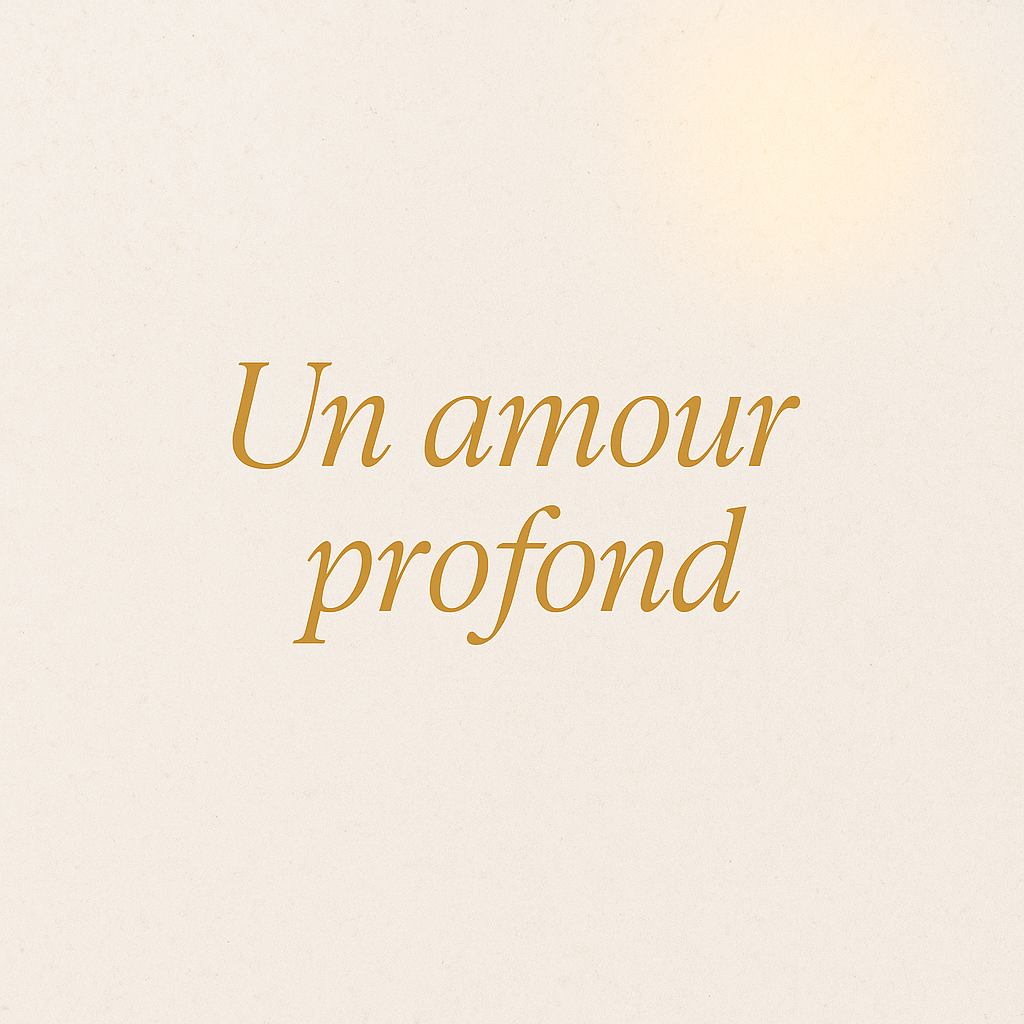 Image douce – Un amour profond et sincère