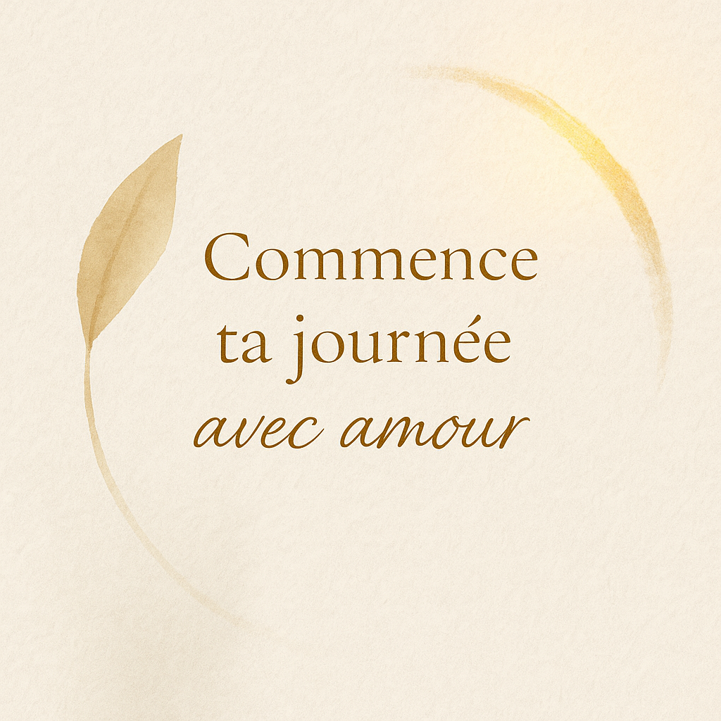 Commence ta journée avec amour
