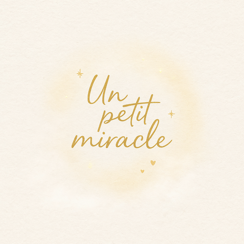Un petit miracle — idée douce pour annoncer une grossesse avec émotion